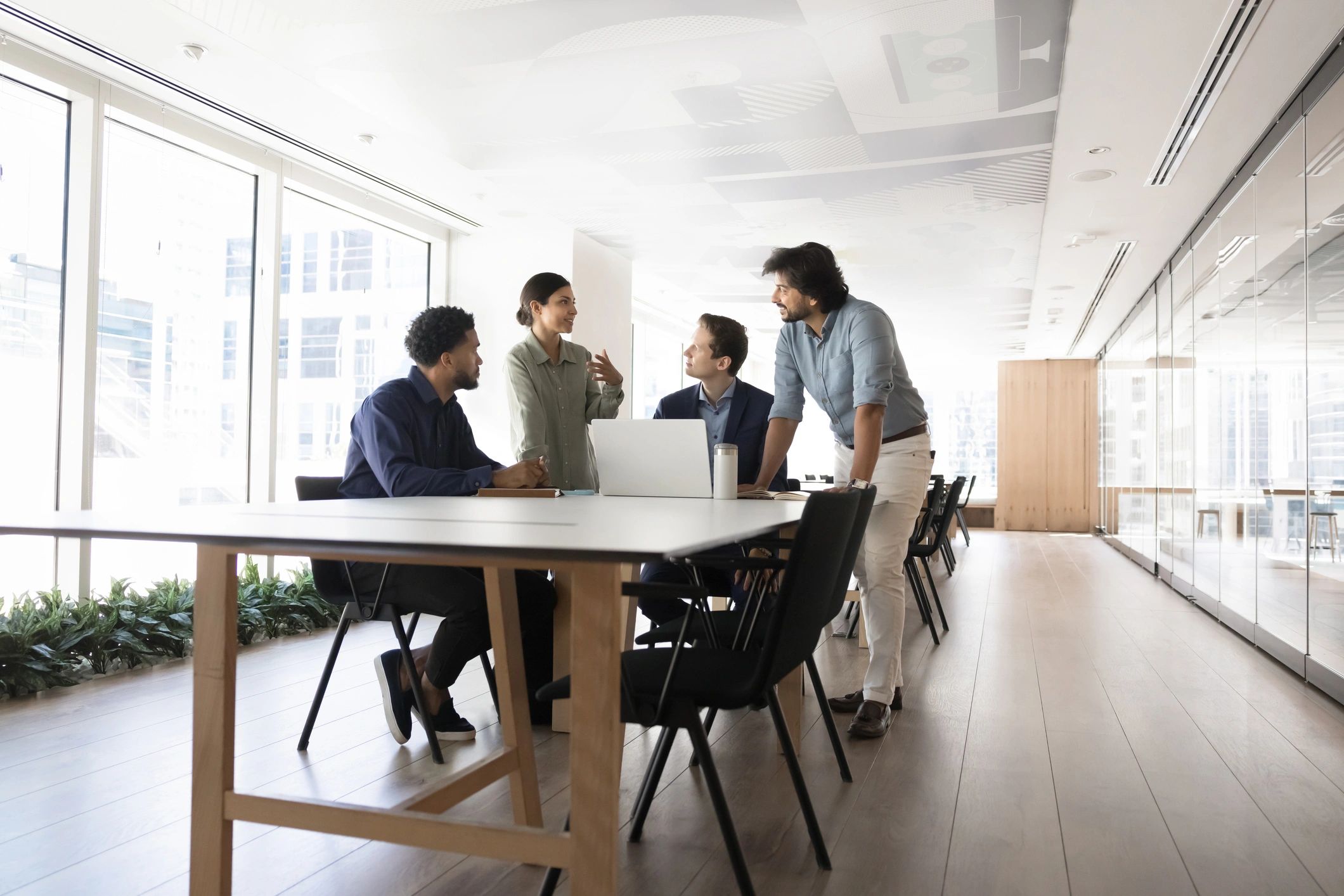ProjectPRO team collaborating in a modern office