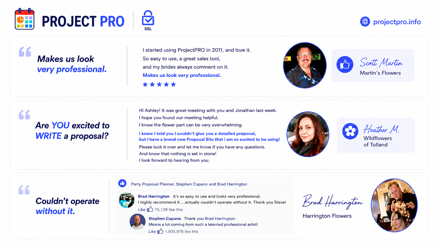 ProjectPRO customer testimonial graphic